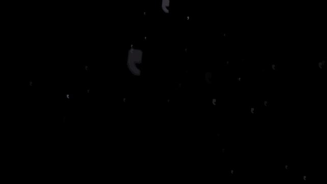 comma, punctuation, mark, grammar, text, writing, typography, symbol, character, language, object, emoji, animation, motion graphics, black background, isolated, pixel art, retro, 8-bit, game asset, d