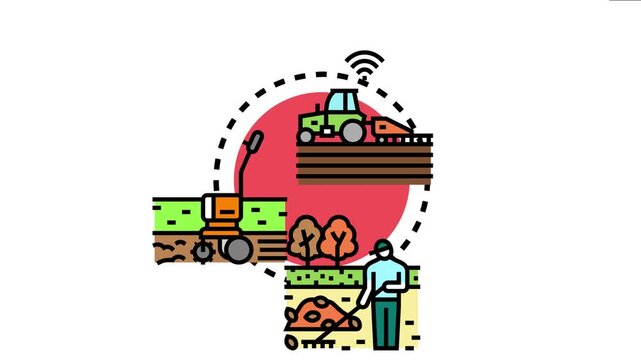 Preparing land for agriculture involves various processes, from cultivating fields with smart technology and tractors to manual digging and rototilling for soil preparation and development