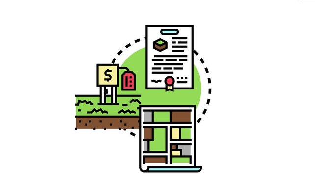 Land ownership records concept legal documents, property for sale, and cadastral maps essential for real estate transactions, transfer, buying, and selling