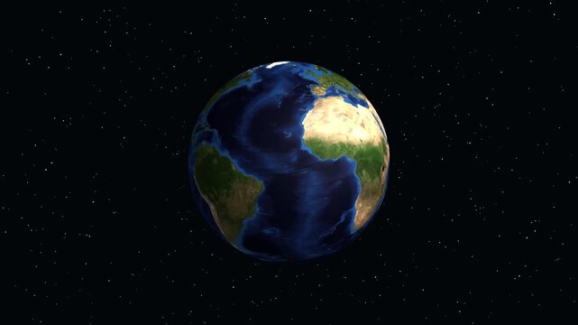 Animated Globe Zooming into Harare Zimbabwe with Geographic Data Overlay
