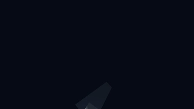 Glass shards shattering on dark background