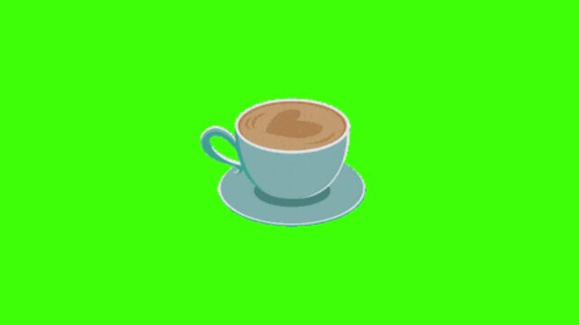Amazing Latte Art Coffee Animation