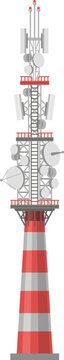 Network tower providing telecommunication services and digital connectivity