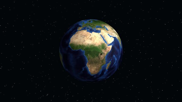 3D Earth Animation Zooming into Bayamo Cuba with Geographic Data Overlay