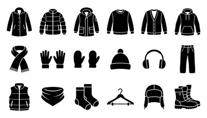 Winter Clothing Set with Jackets, Hats, Gloves, and Accessories © Mst