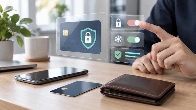 Mobile Card Freeze Control with Transparent Banking Security Interface