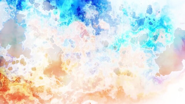 抽象的　水彩画　モーショングラフィックス　
パターン