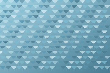 Graceful ice blue fish scale pattern background with overlapping scallop shapes. Great for mermaid and ocean themed designs. © Selvina