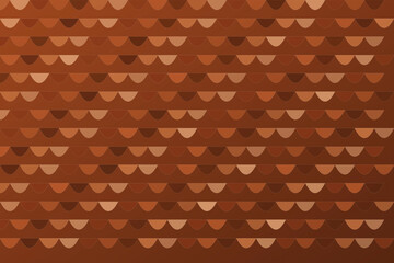 Graceful rust fish scale pattern background with overlapping scallop shapes. Great for mermaid and ocean themed designs.  © Selvina