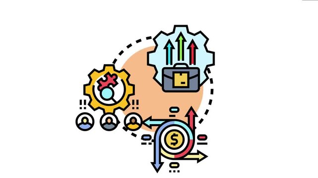 Lean value assessment concept business analysis, process optimization, problem solving, and efficient financial flow for improved company performance and strategic planning