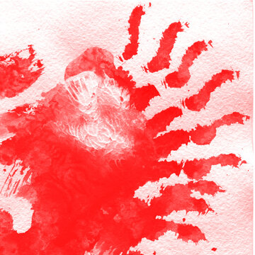 Red water color background