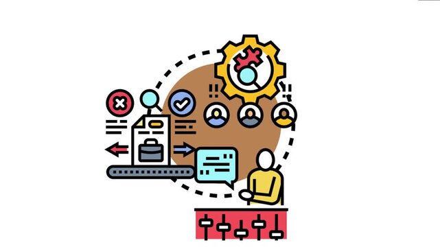 Learner capability screening process identifying skills and potential, evaluating candidates through assessment, selection, and analysis for development and recruitment purposes