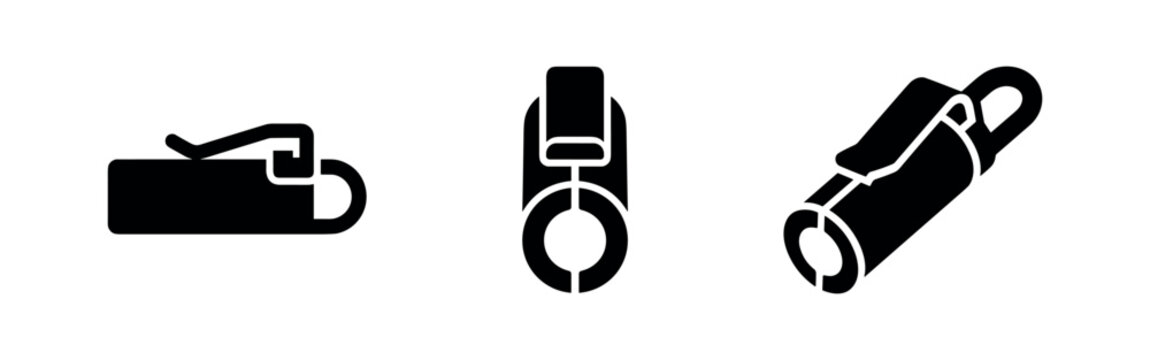 Ferrite Core Clip and Noise Suppressor Icons