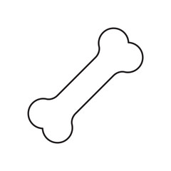 Obraz premium Human bone line icon for orthopedics