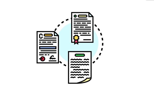 Legal agreement document stamping process embodying official paperwork, contract signing, and certification, representing business partnership and regulated transaction concepts