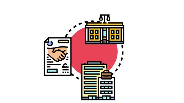Business entities navigating legal regulations and challenges, balancing corporate agreements with judicial oversight and regulatory adherence