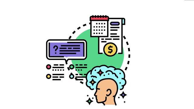 Head examining legal document and calendar date for sending question or request, completing an important financial estimate or agreement