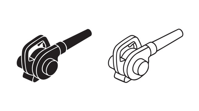 black silhouette with line art vector pair icon