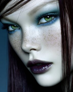 Beauty editorial portrait 
