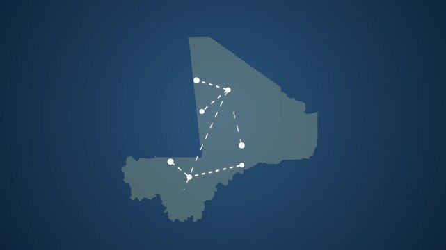 Mali Communication Network with Signals Connecting Multiple Locations