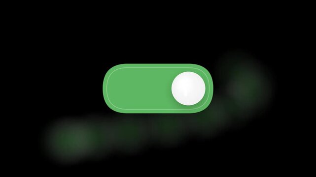 Minimalist Toggle Switch Animation for User Interface Design