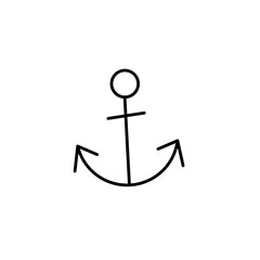 anchor icon vector illustration © Didik