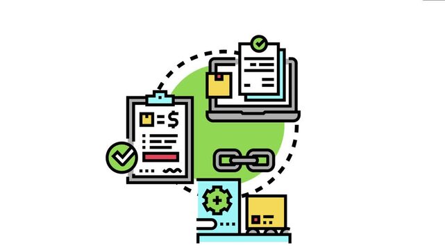 Licensing requisition form concept legal document procedures, online application, supply chain management, and approval processes for obtaining rights or services