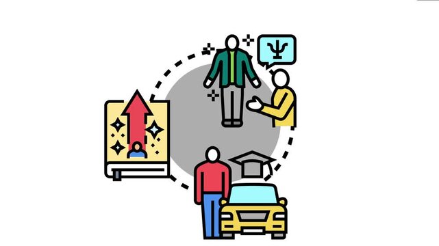 Individuals learning life lessons and developing personal skills, gaining knowledge, and shaping their careers through education, mentorship, and professional guidance