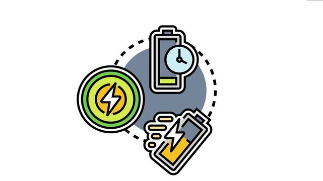 Fast phone charging speed icon concept quick battery power replenishment to maximize mobile device usability and minimize wait times for users
