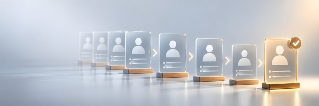 Employee Onboarding and Hiring Process Concept with Approved Candidate Profile
