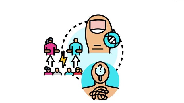 Icon lineage based suffering, where genetic predisposition and family trauma contribute to individual distress, creating complex mental burdens persisting across generations