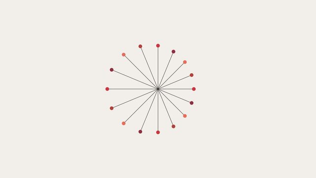 Red dot circular motion pattern