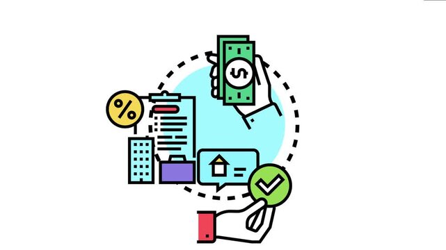 Financial users submitting documentation for a loan application, receiving approval for credit, mortgage, or investment while managing banking, business, and monetary transactions