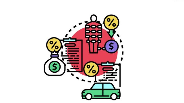 Financial institution evaluating borrower creditworthiness, ensuring loan approval based on economic criteria and verifying details for property and vehicle acquisitions