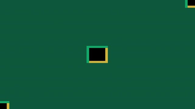 Interlocking l shape frame wipe transition with transparent alpha channel for professional video editing projects with displays animated interlocking
