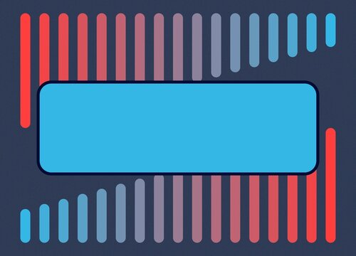 Colorful Rounded Bars Abstract Geometric Background