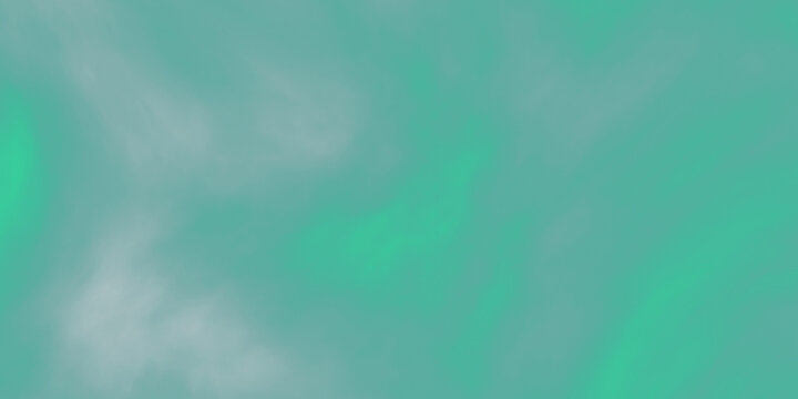 Bright mint green fog effect isolated on transparent background