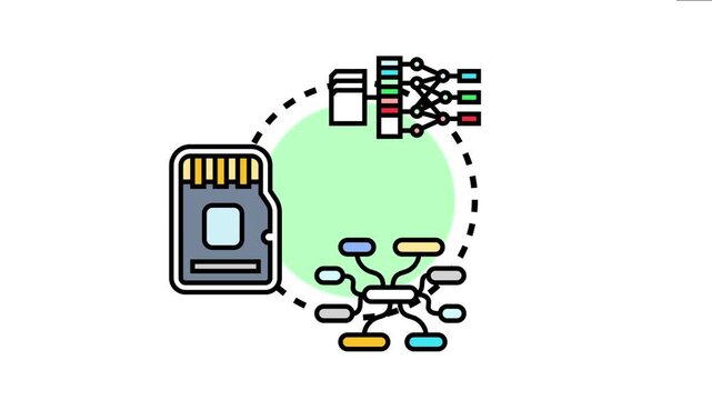 Memory loci method icon the concept of placing information into mental locations for better recall, visualizing a spatial memory technique for learning and data organization