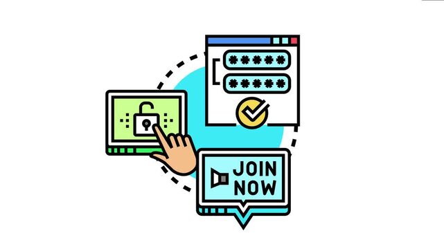 Users are performing login authorization operations, entering account credentials for secure access, managing online identity, and joining digital platforms with protected data