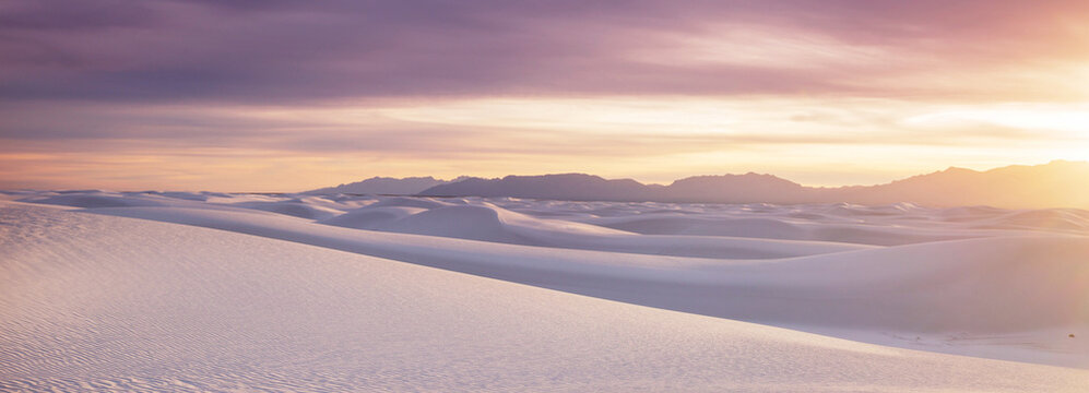 White sand dunes