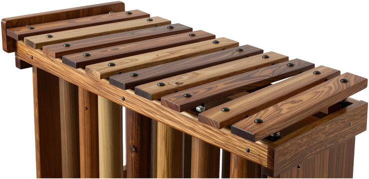 Wooden marimba percussion instrument