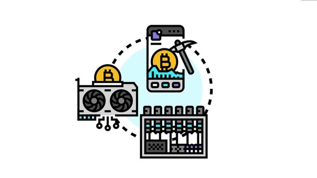 Digital assets security concept recovering a lost cryptocurrency wallet access with a seed phrase, involving mobile mining, gpu mining, and a mining rig setup