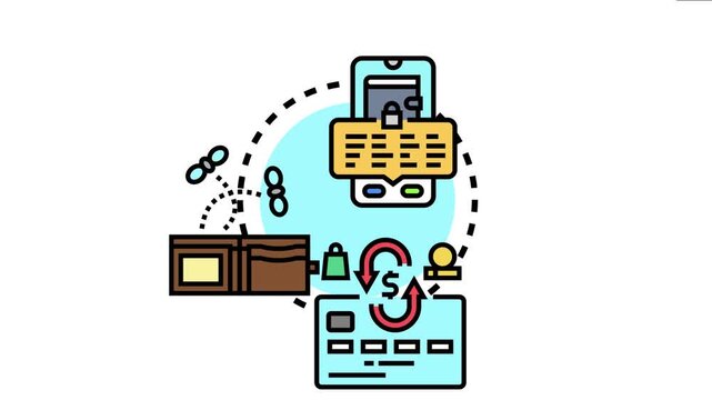 Digital asset security concept a cryptographic recovery phrase linking physical and online wallets