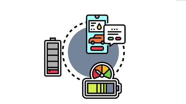 Illustrating smart technology methods for tracking and managing vehicle energy consumption, promoting eco friendly driving practices, and ensuring battery longevity