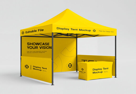 Exhibition Booth Tent Mockup