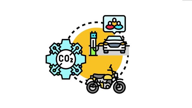 People making conscious choices while planning daily commutes, selecting electric vehicles, motorbikes, or carpooling options for sustainable transportation and minimizing carbon dioxide emissions