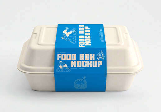 Food Box Packaging Mockup