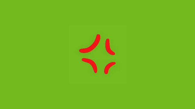 A red loading animation sign.