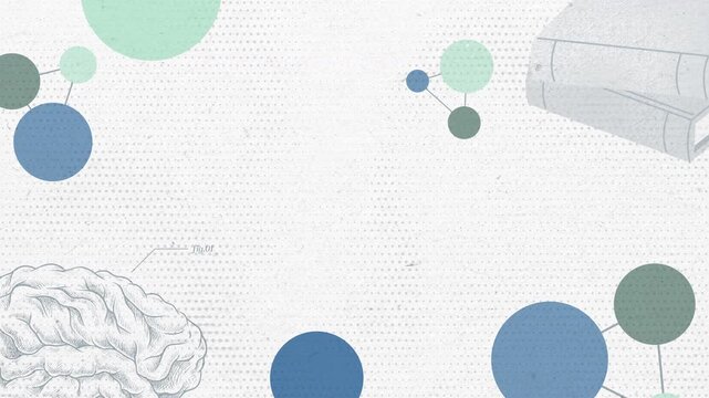 Abstract Medical Science Background with Copy Space - Clean Healthcare Technology Video for Interviews and Presentations (4K)
