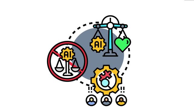 Ai balancing ethical considerations and human input, striving for fair and unbiased automated judgment while preventing algorithmic prejudice in important corporate and personal decisions